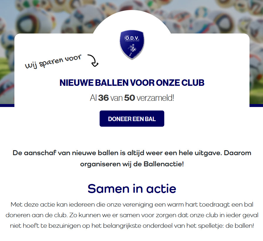 Doneer een bal!!